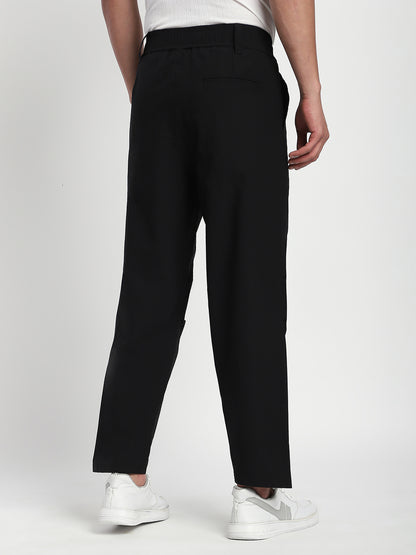 Korean Fit Black Pants