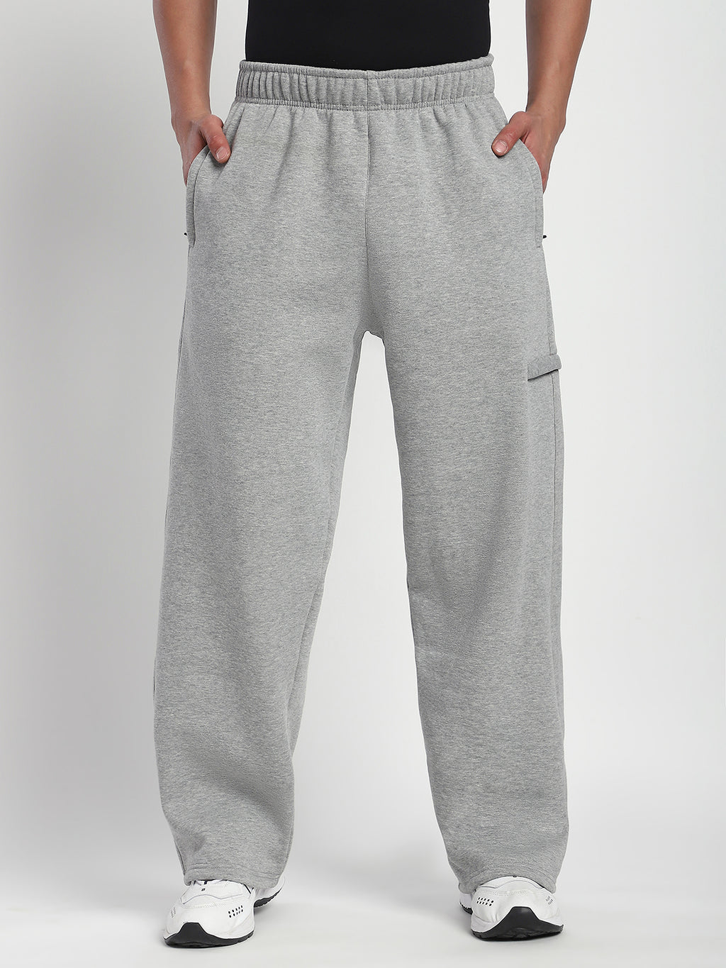 Fleece Winter Cargo Sweat Pant (Grey)