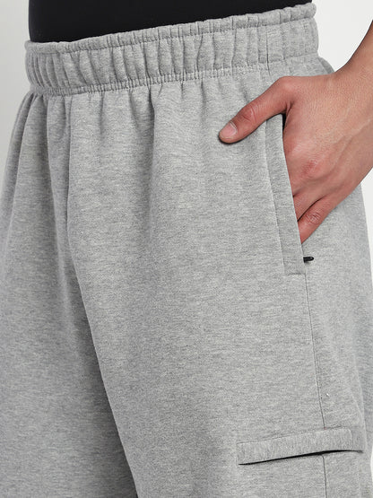 Fleece Winter Cargo Sweat Pant (Grey)