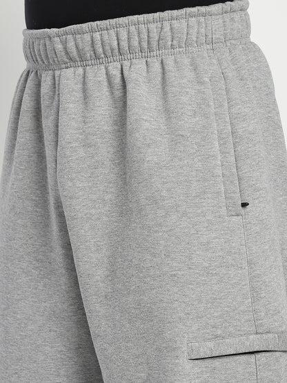Fleece Winter Cargo Sweat Pant (Grey)