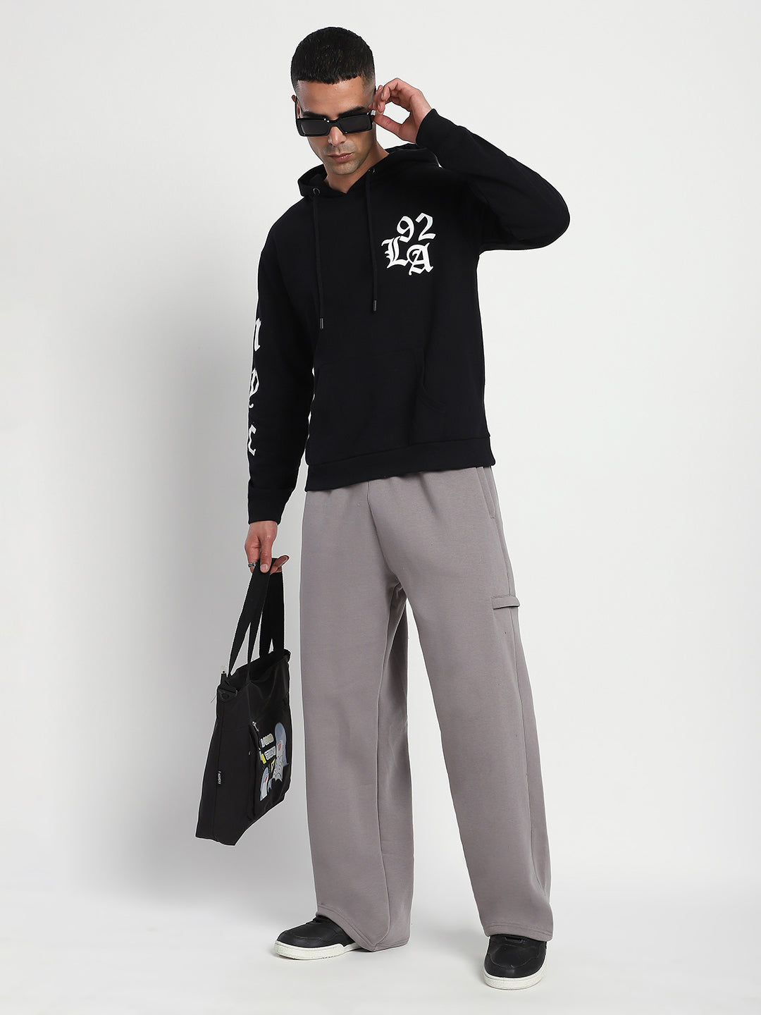 Fleece Winter Cargo Sweat Pant (Mid Grey)