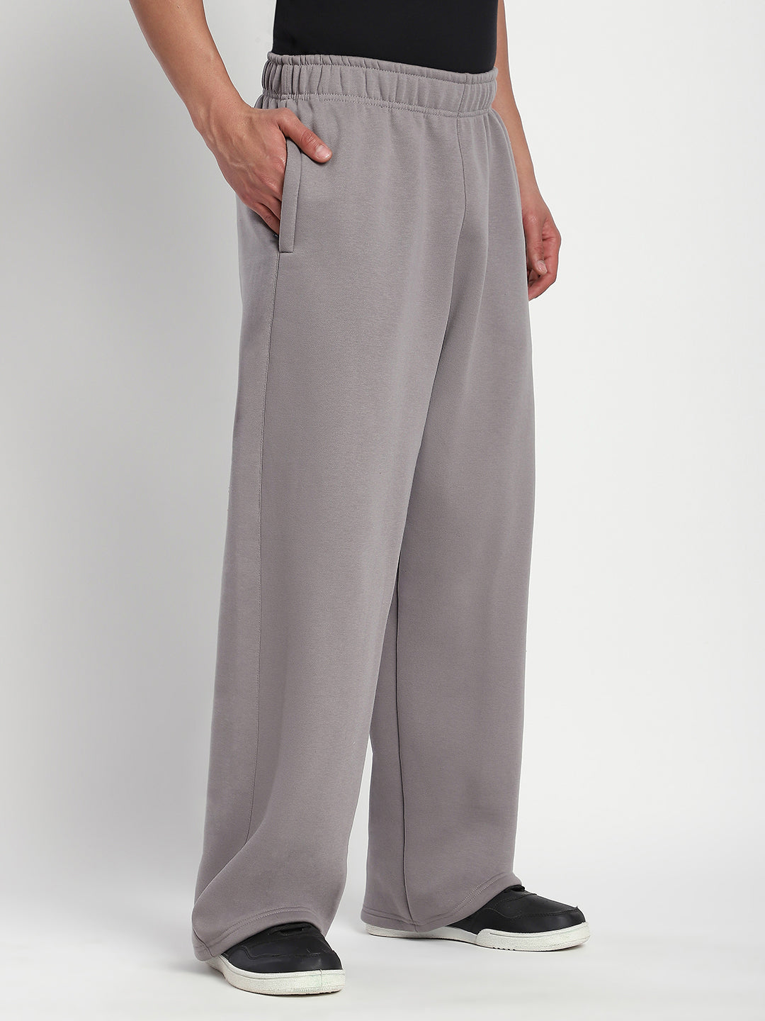 Fleece Winter Cargo Sweat Pant (Mid Grey)