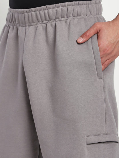 Fleece Winter Cargo Sweat Pant (Mid Grey)
