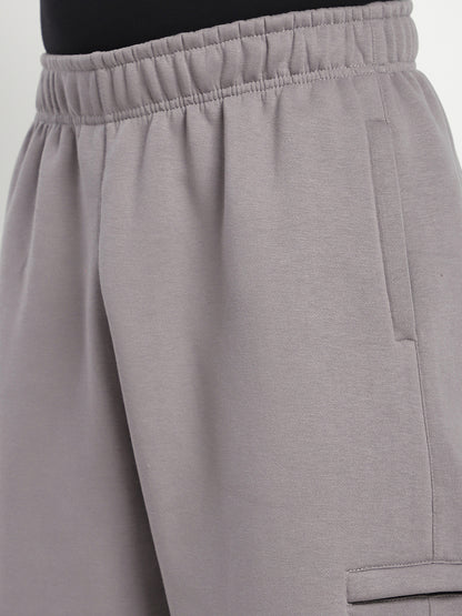 Fleece Winter Cargo Sweat Pant (Mid Grey)