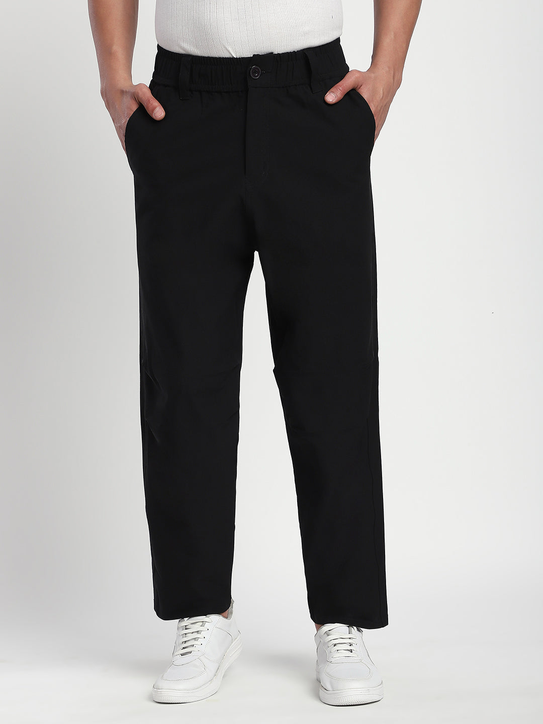 Korean Fit Black Pants