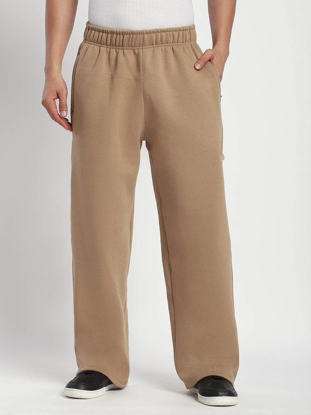 Fleece Winter Cargo Sweat Pant (Khakhi)