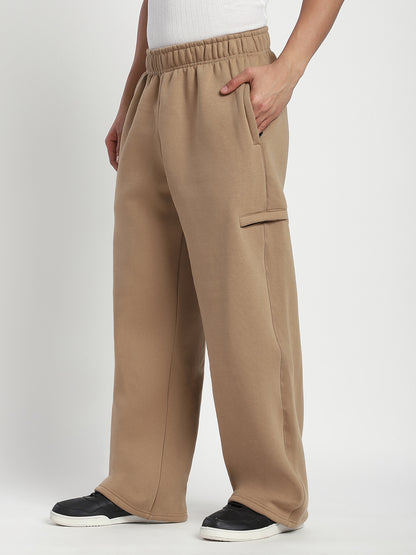 Fleece Winter Cargo Sweat Pant (Khakhi)