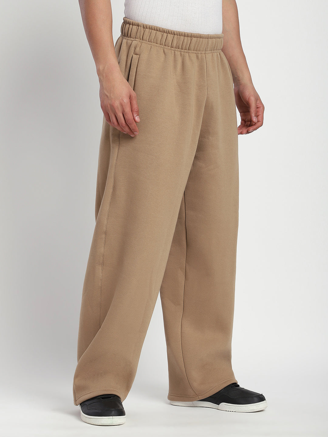 Fleece Winter Cargo Sweat Pant (Khakhi)
