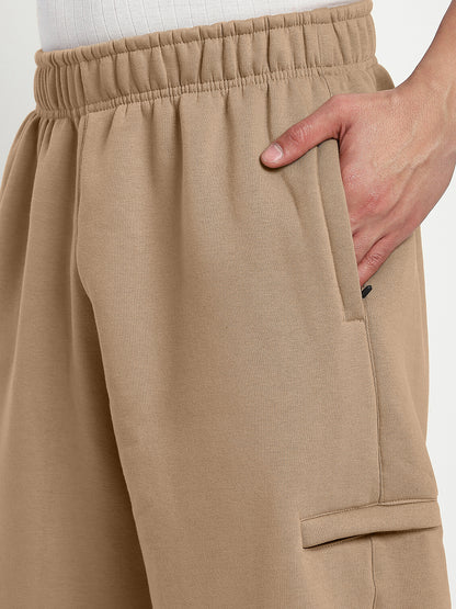 Fleece Winter Cargo Sweat Pant (Khakhi)