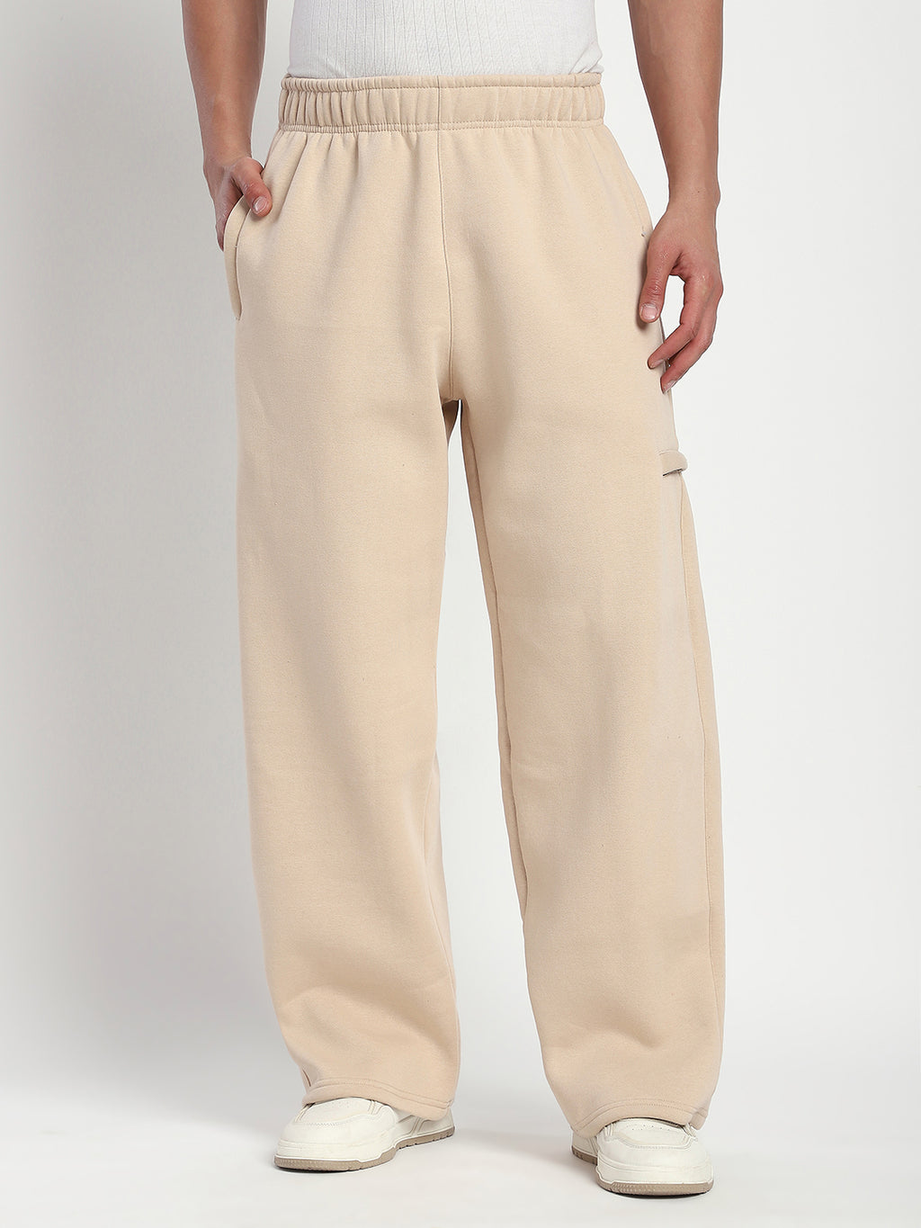 Fleece Winter Cargo Sweat Pant (Fawn)