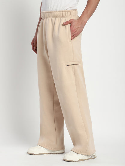 Fleece Winter Cargo Sweat Pant (Grey)