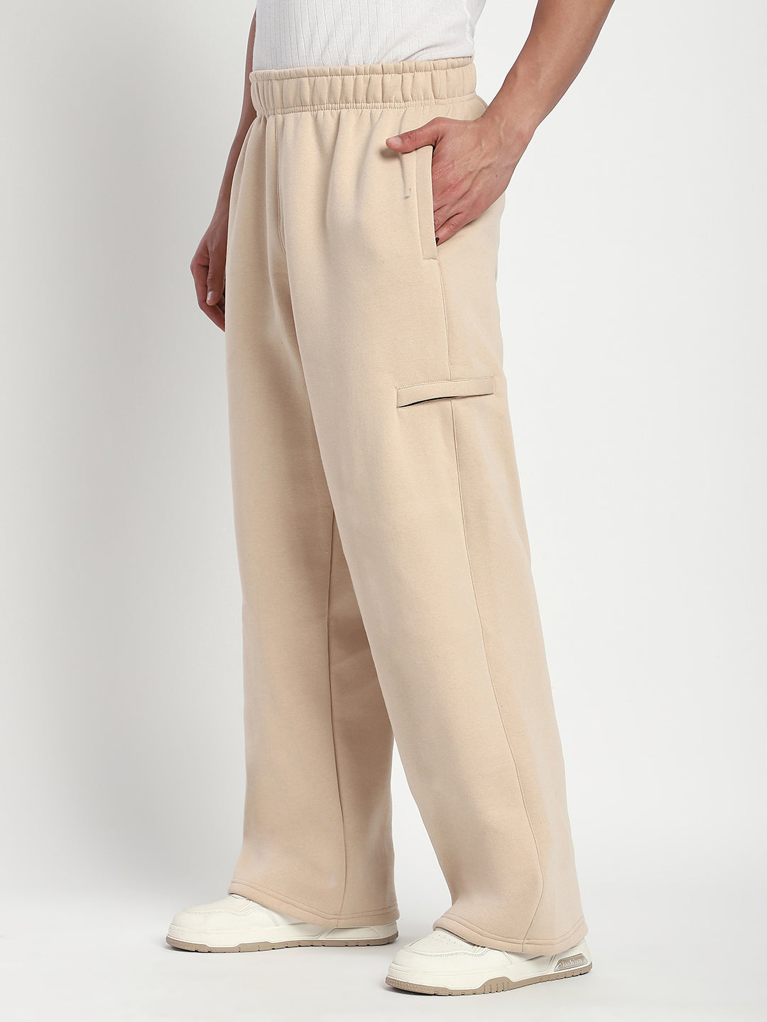 Fleece Winter Cargo Sweat Pant (Fawn)