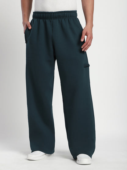 Fleece Winter Cargo Sweat Pant (Green)