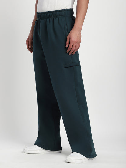 Fleece Winter Cargo Sweat Pant (Green)