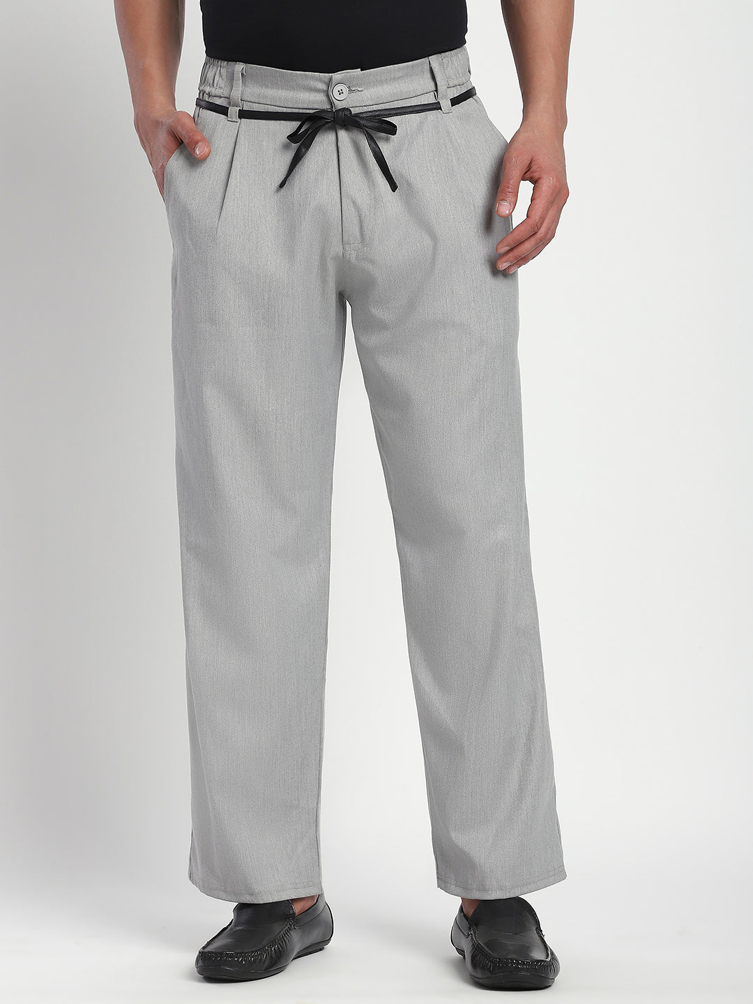 Relaxed Fit Korean Trouser (Grey)
