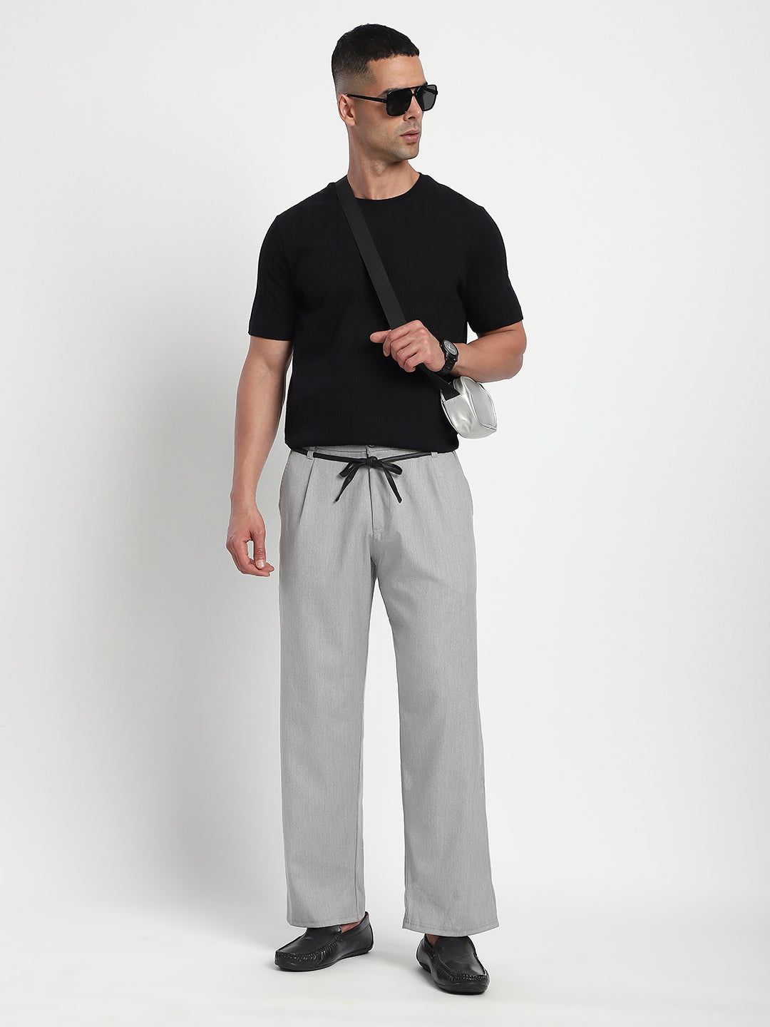 Relaxed Fit Korean Trouser (Grey)