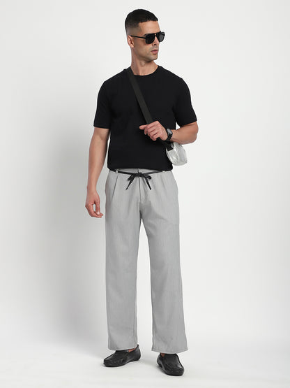Relaxed Fit Korean Trouser (Grey)
