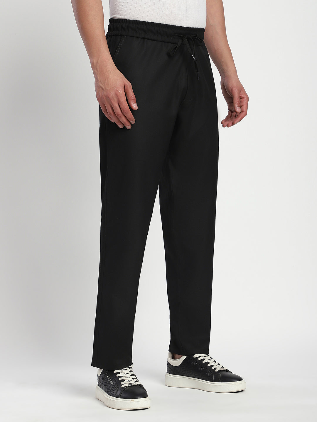 Relaxed Fit Korean Trouser (Black)