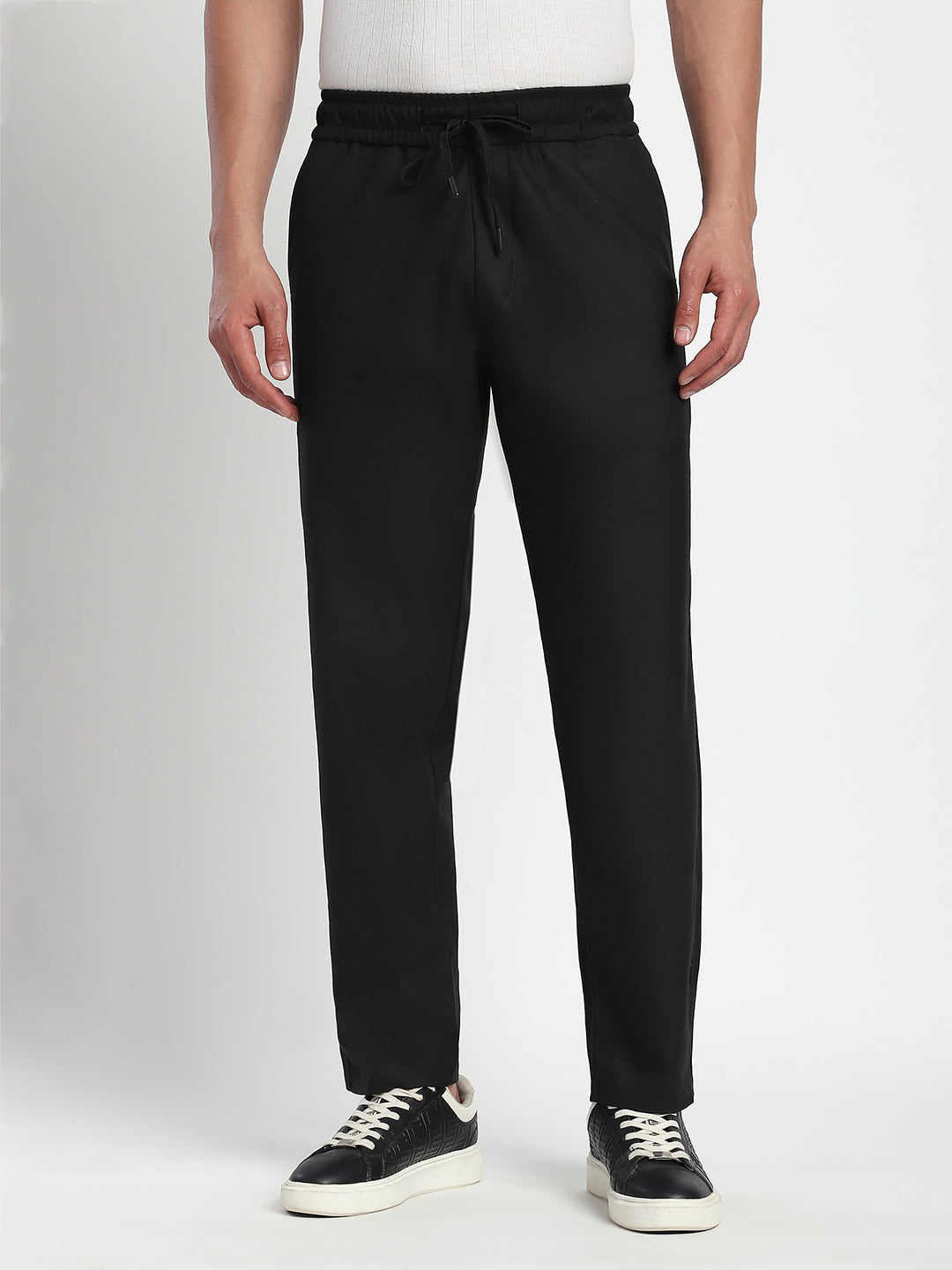 Relaxed Fit Korean Trouser (Black)