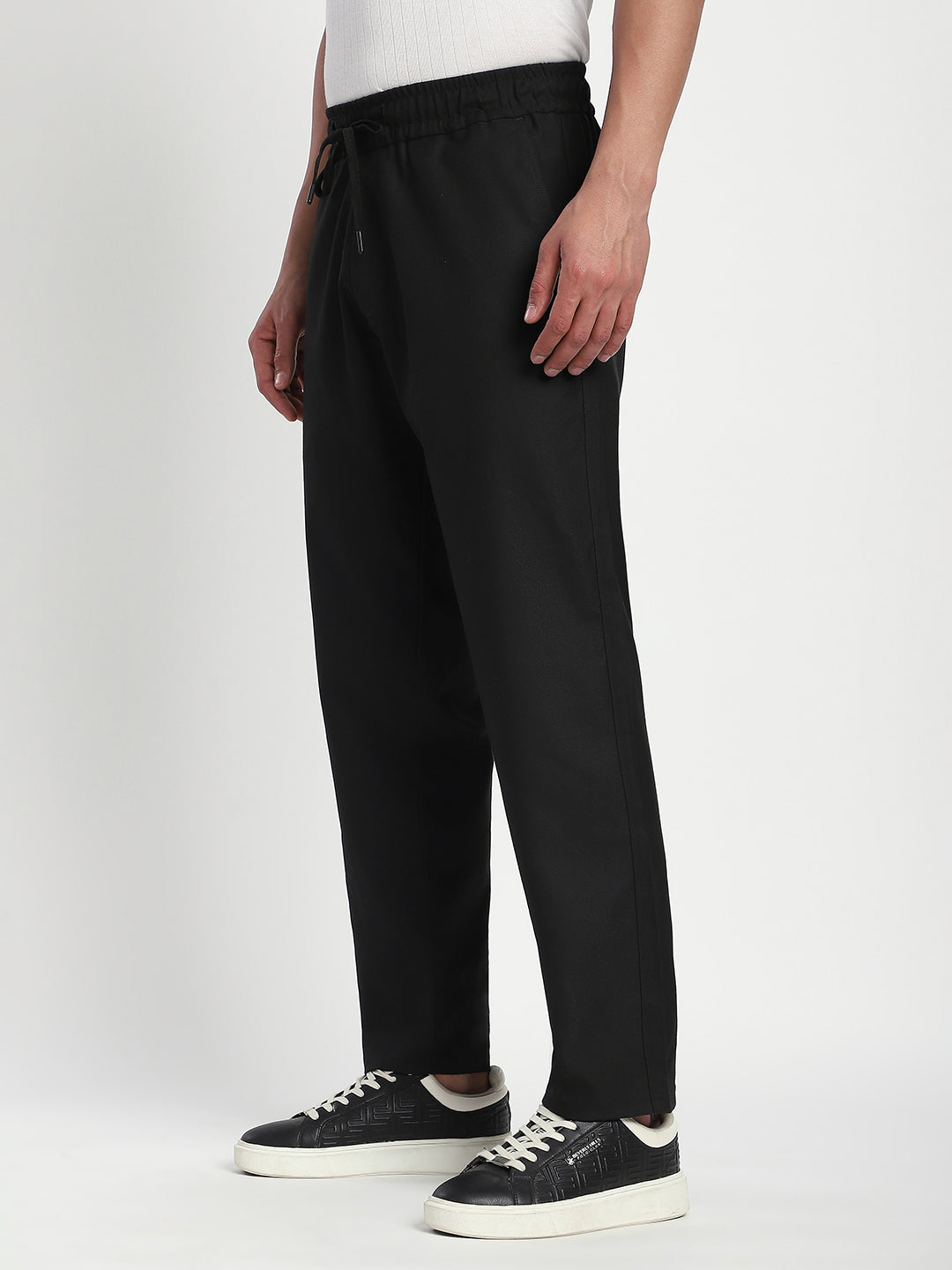 Relaxed Fit Korean Trouser (Black)