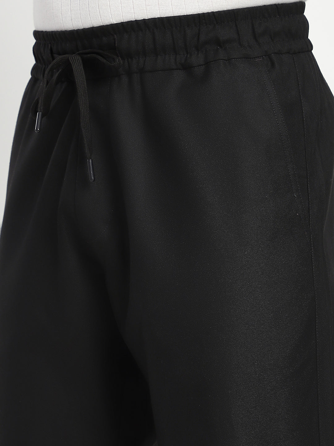 Relaxed Fit Korean Trouser (Black)