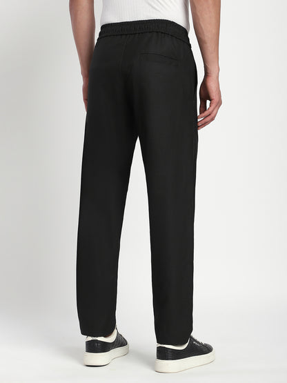 Relaxed Fit Korean Trouser (Black)