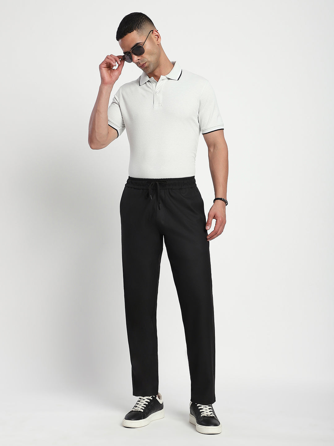 Relaxed Fit Korean Trouser (Black)