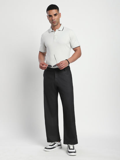 Straight Fit Korean Trouser (Black)