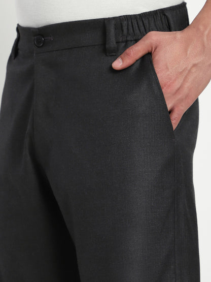 Straight Fit Korean Trouser (Black)
