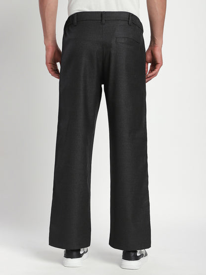 Straight Fit Korean Trouser (Black)