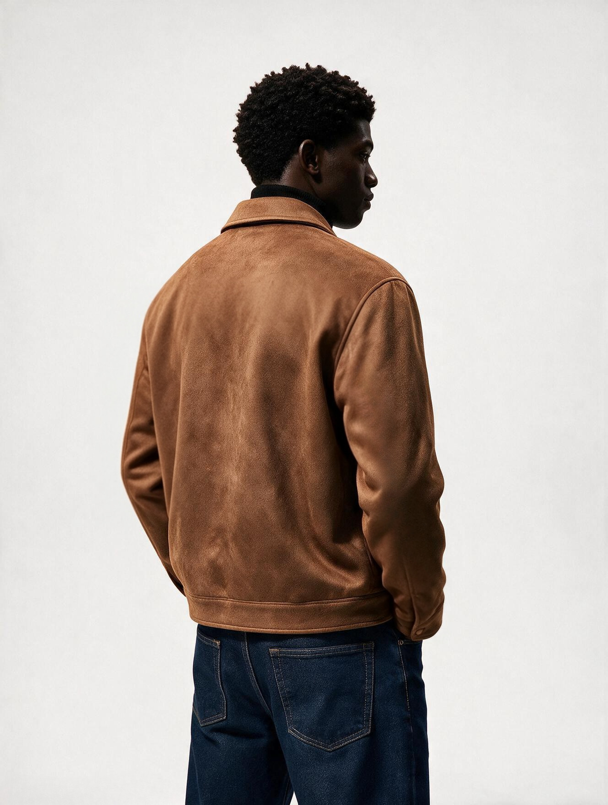 Suede Snap Jacket