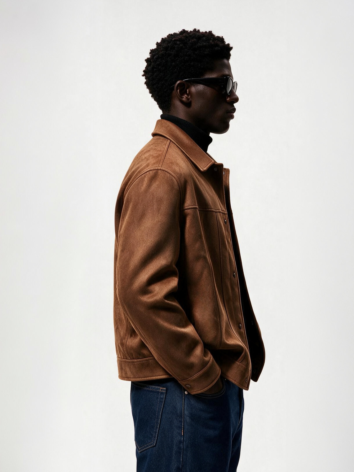 Suede Snap Jacket