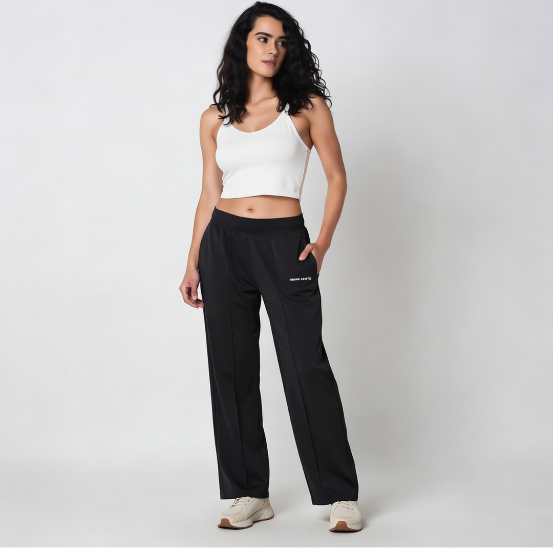 Straight Fit Rapid Dry Track Pant (Black)