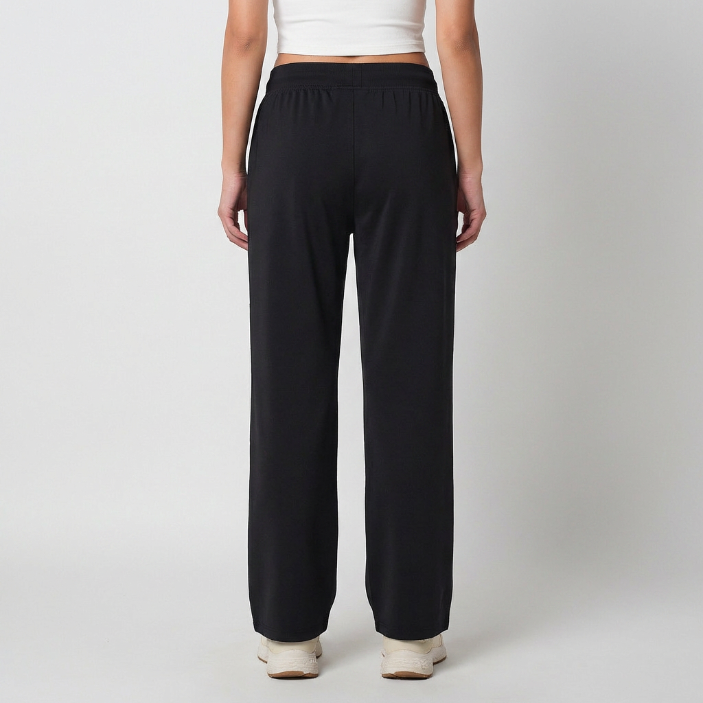 Straight Fit Rapid Dry Track Pant (Black)