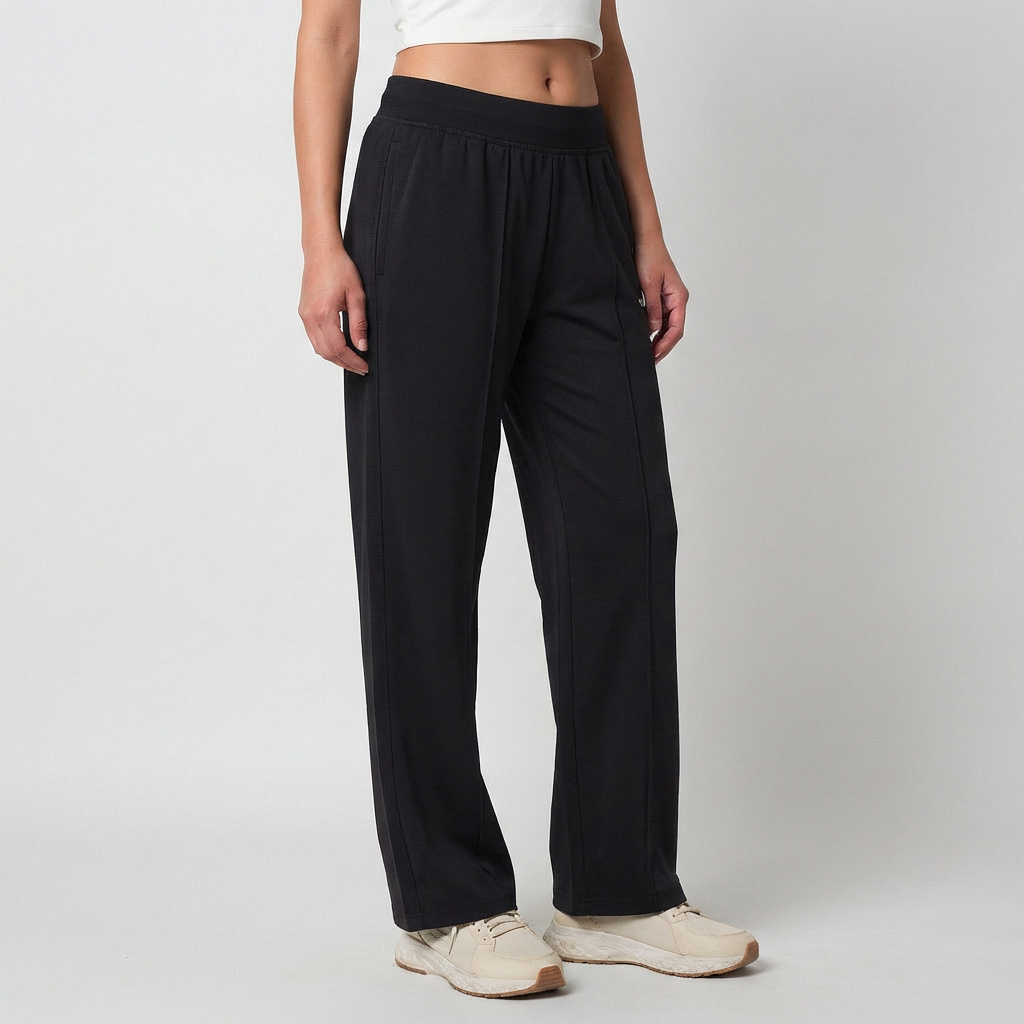 Straight Fit Rapid Dry Track Pant (Black)