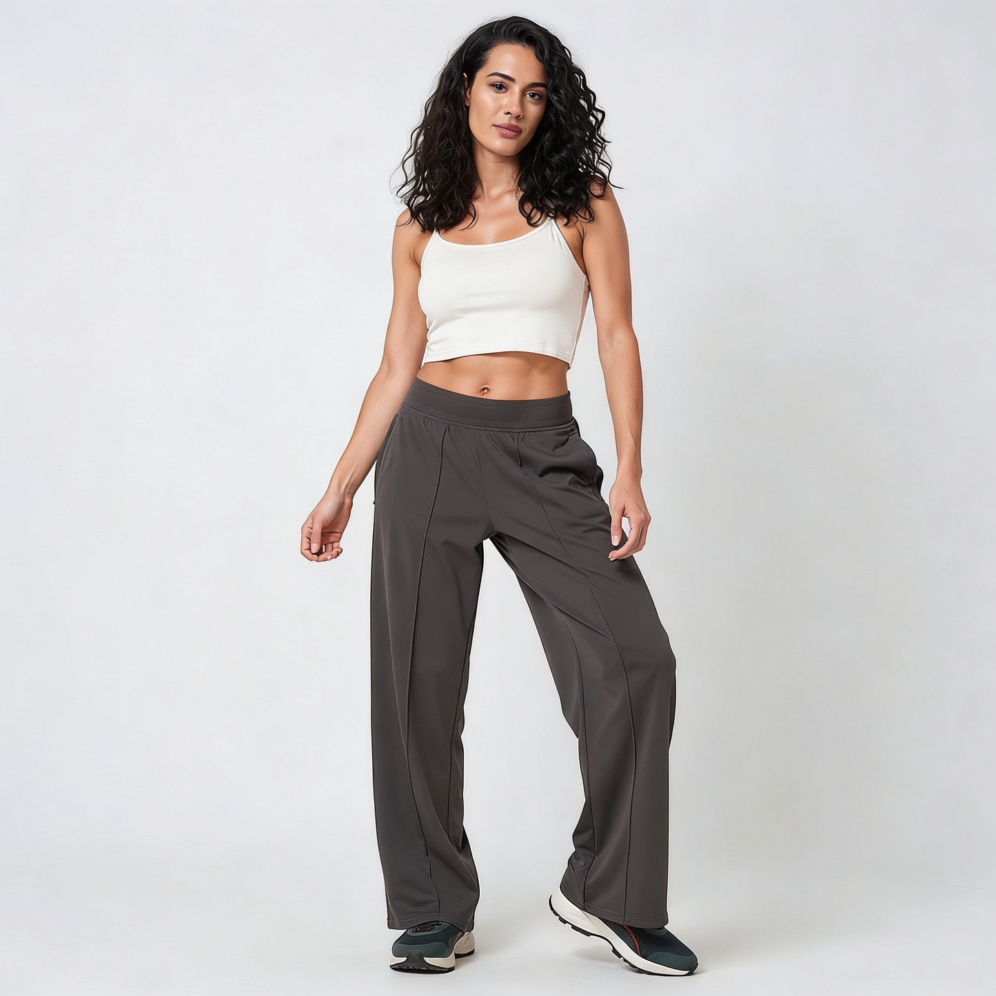 Straight Fit Rapid Dry Track Pant (Brown)