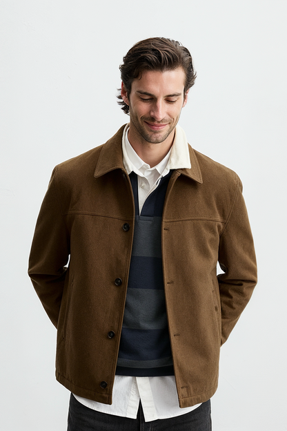 Suede Jacket (Tan)