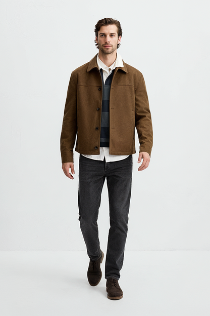 Suede Jacket (Tan)