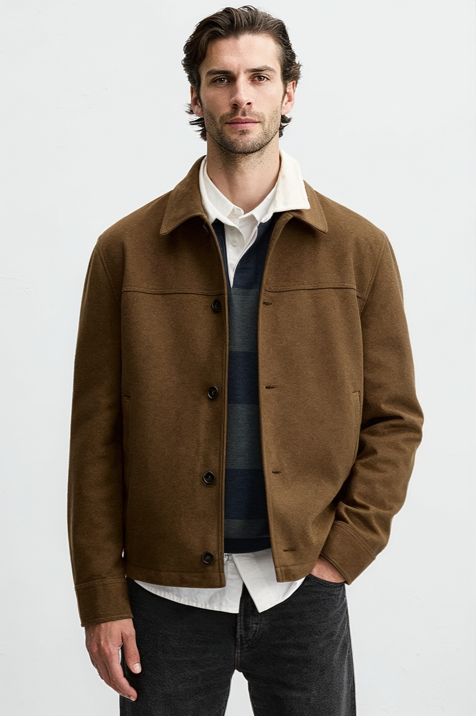 Suede Jacket (Tan)