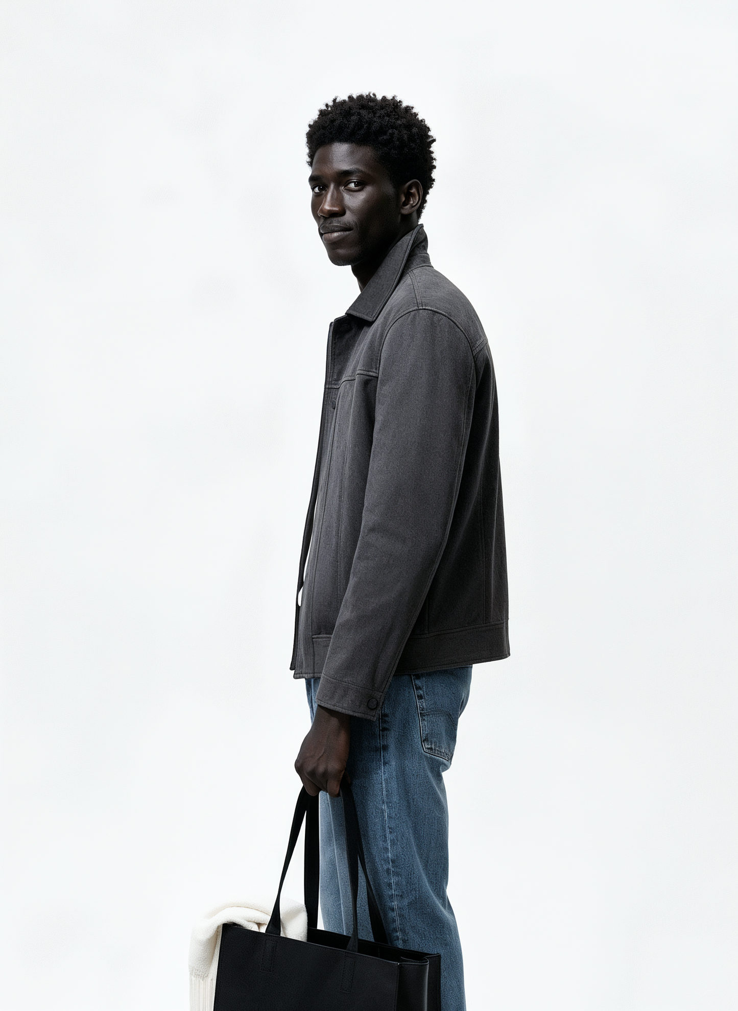 Suede Jacket for Men.(Grey)