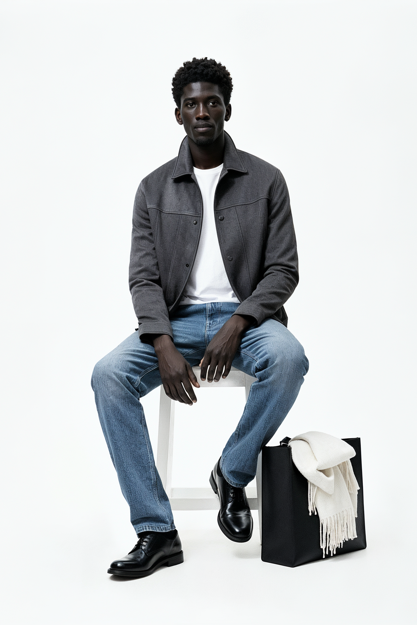 Suede Jacket for Men.(Grey)