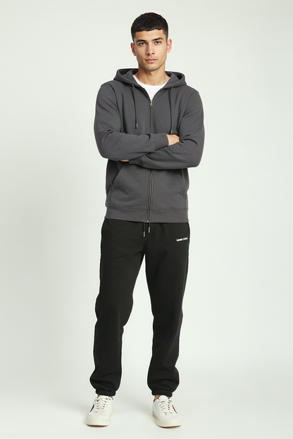 Fleece Winter Joggers for Men. (Black)