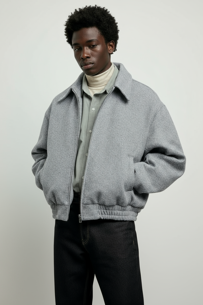 Greyline Bomber Tweed Jacket