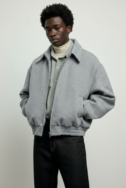 Greyline Bomber Tweed Jacket