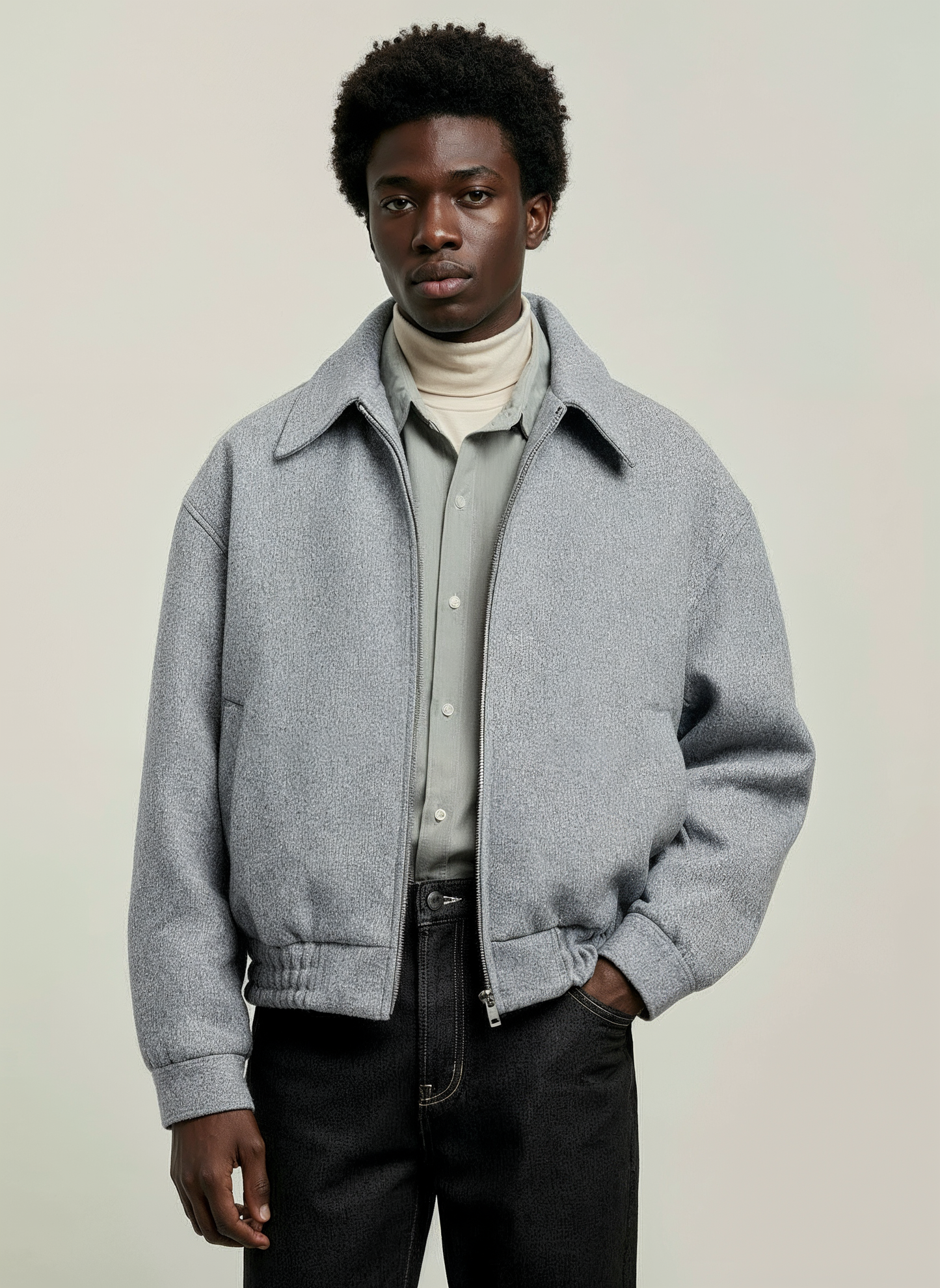 Greyline Bomber Tweed Jacket