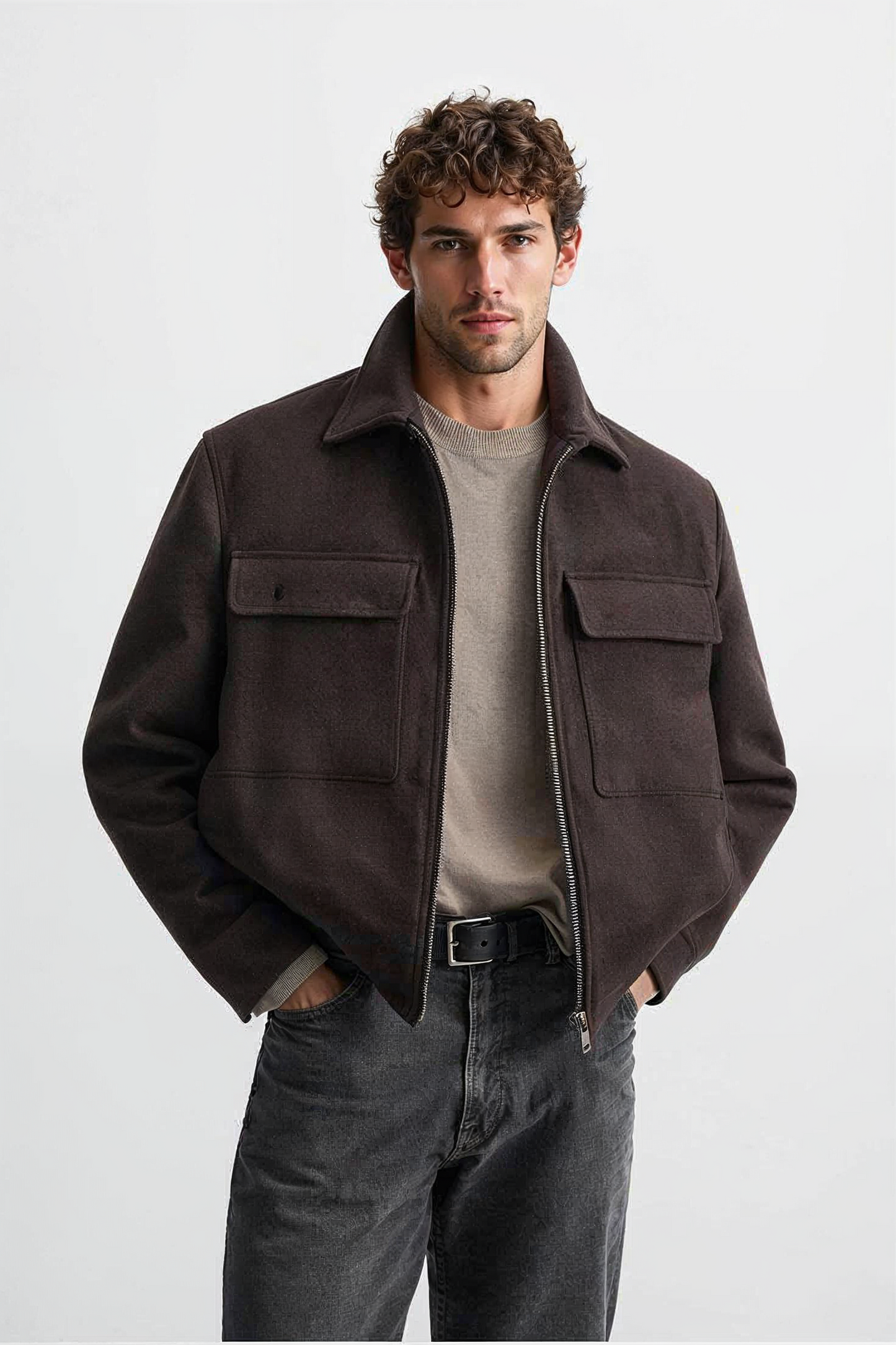 Cargo Tweed Jacket