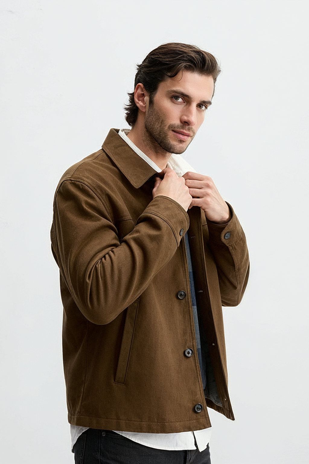Suede Jacket (Tan)