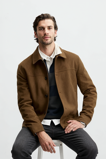 Suede Jacket (Tan)