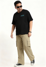 Plus Size Cargo Pants for Men (Khakhi)