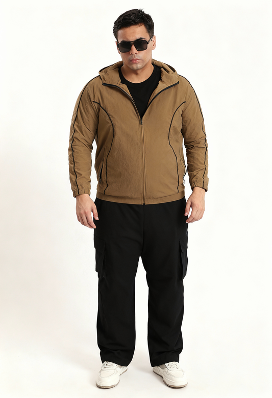 Plus Size Cargo Pants for Men (Black)